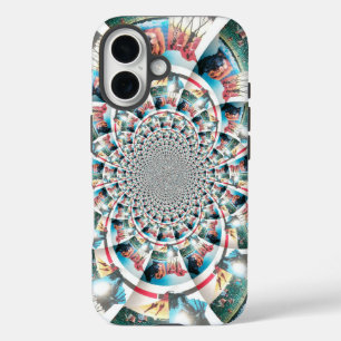 Kenyan Tapestry Kaleidoscope Art Print iPhone 16 Case