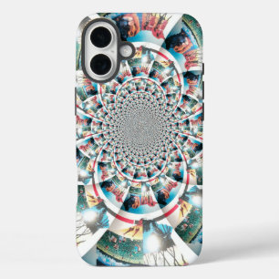 Kenyan Tapestry Kaleidoscope Art Print iPhone 16 Plus Case