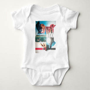 Kenyan Tapestry: Wildlife, Culture & Coastal Beach Baby Bodysuit