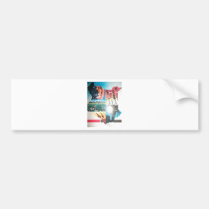 Kenyan Tapestry: Wildlife, Culture & Coastal Beach Bumper Sticker