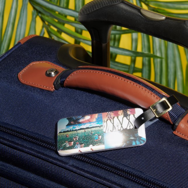 Kenyan Tapestry: Wildlife, Culture,& Coastal Beach Luggage Tag (Front Insitu 3)