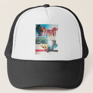 Kenyan Tapestry: Wildlife, Culture & Coastal Beach Trucker Hat