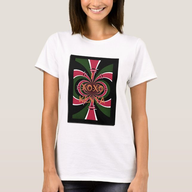 Kenyan Travel Gift – Hugs & Kisses Design T-Shirt (Front)