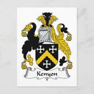 Kenyon Family Crest Postcard