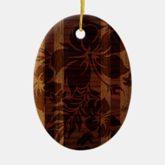 Keokea Beach Faux Wood Surfboard Ceramic Tree Decoration