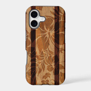 Keokea Beach Faux Wood Surfboard iPhone 5 Cases