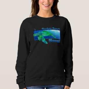 Keokea Beach Hawaii Swimming Honu Sweatshirt
