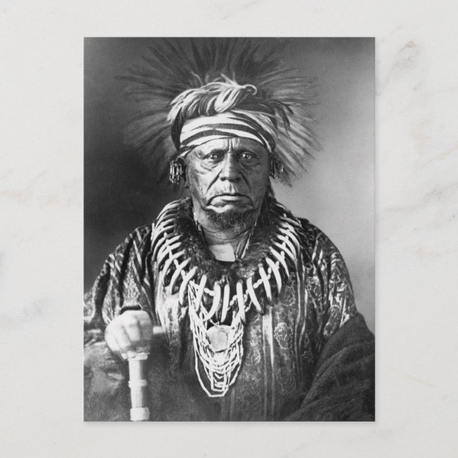 Keokuk ~ Sauk Chief 1847 Postcard (Front)
