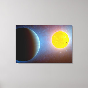 Kepler-10 Star System. Canvas Print