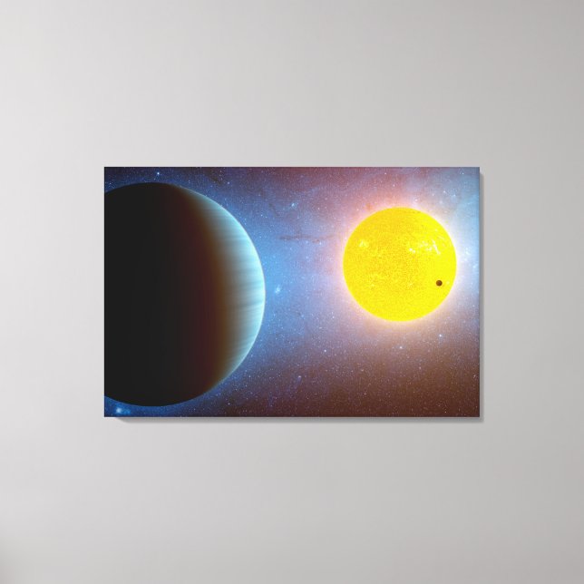 Kepler-10 Star System. Canvas Print (Front)