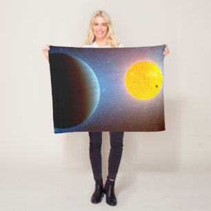 Kepler-10 Star System. Fleece Blanket