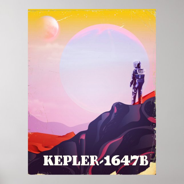 Kepler - 1647B travel poster (Front)