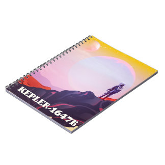 Kepler - 1647B travel poster Notebook