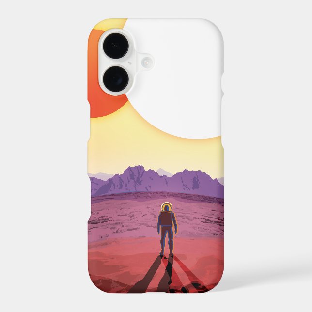 Kepler-16b: Binary Solar Sunset Fine Art Space (Back)