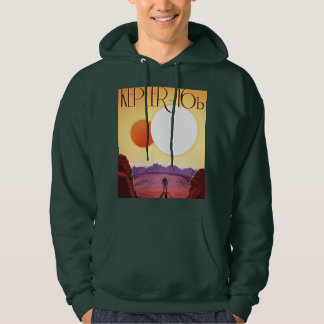 Kepler-16b: Binary Solar Sunset Fine Art Space Hoodie
