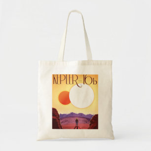 Kepler-16b: Binary Solar Sunset Fine Art Space Tote Bag