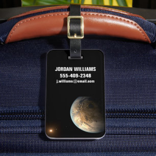 Kepler-186f Orbiting A Distant Star. Luggage Tag