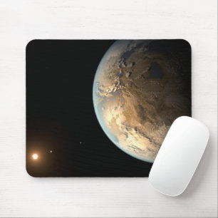 Kepler-186f Orbiting A Distant Star. Mouse Mat