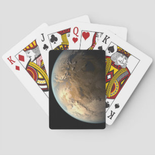 Kepler-186f Orbiting A Distant Star. Playing Cards