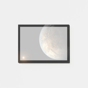 Kepler-186f Orbiting A Distant Star. Post-it Notes
