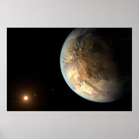 Kepler-186f Orbiting A Distant Star.