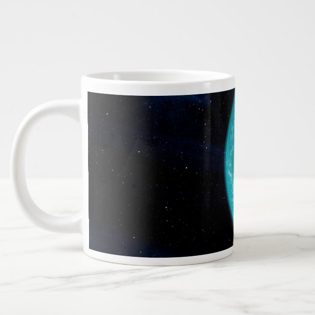 Kepler 22b, An Extrasolar Planet. Large Coffee Mug (Left)