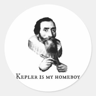 Kepler is my Homeboy Classic Round Sticker