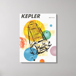 Kepler Space Telescope Poster. Canvas Print