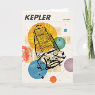 Kepler Space Telescope Poster. Card