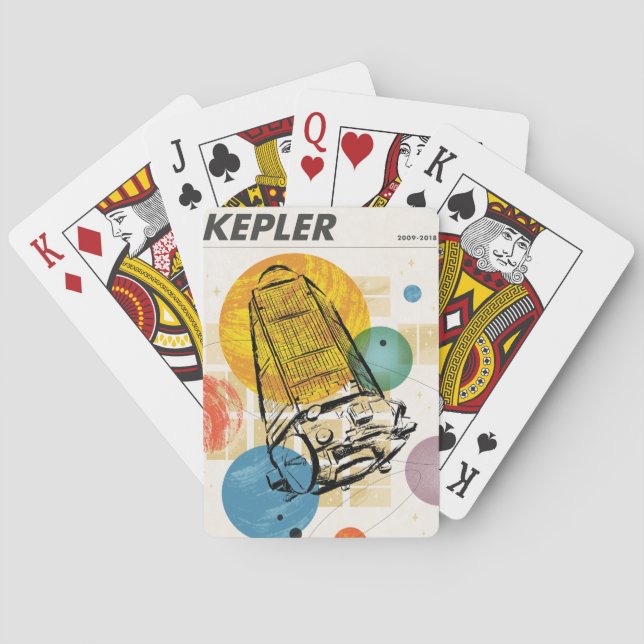 Kepler Space Telescope Poster. Playing Cards (Back)