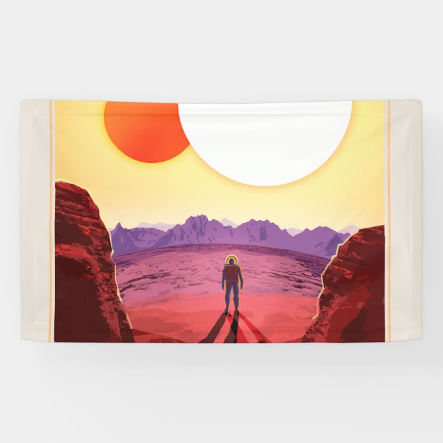 Kepler Space Travel Destination Planet Adventure Banner (Horizontal)