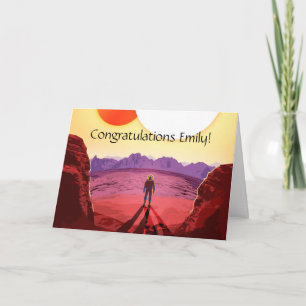 Kepler Space Travel Destination Planet Adventure Card