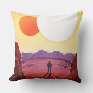 Kepler Space Travel Destination Planet Adventure Cushion