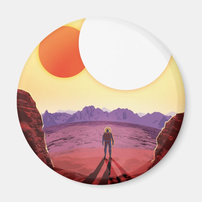 Kepler Space Travel Destination Planet Adventure Magnet (Front)