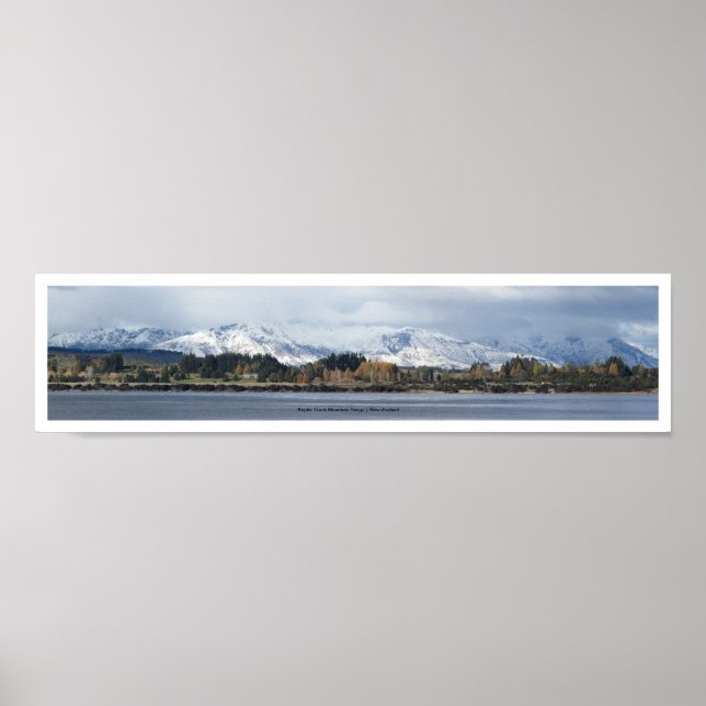 Kepler Track Mountain Range Poster (Front)