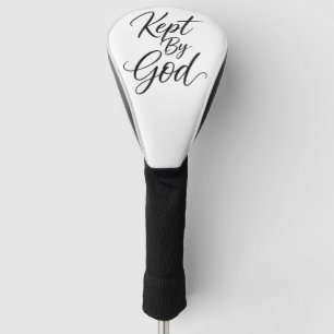 Kept By God Black and White Golf Driver Head Cover