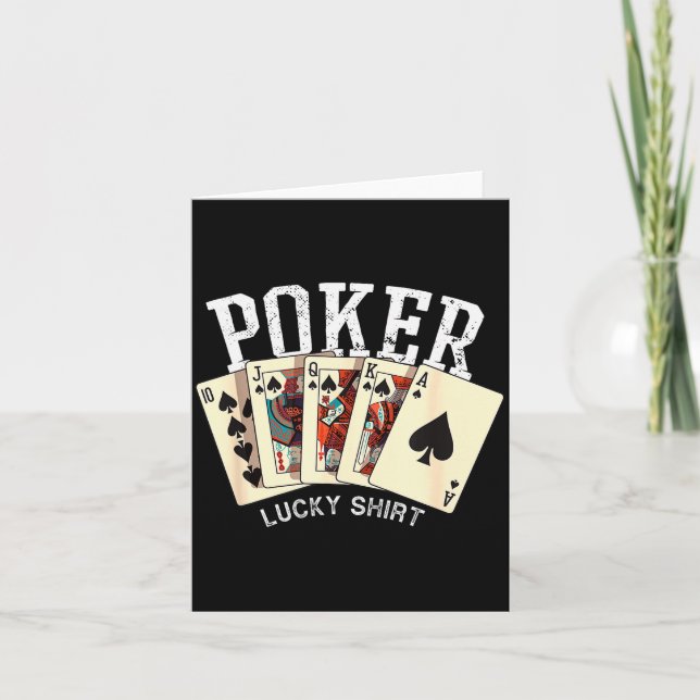 Ker Lucky Shirt Ker Player Gambling Funny Ker  Card (Front)