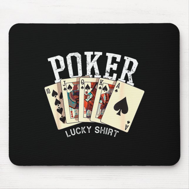 Ker Lucky Shirt Ker Player Gambling Funny Ker  Mouse Mat (Front)