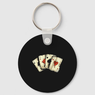 Ker Player Texas Holdem - Card Game Ker Key Ring