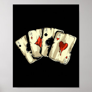 Ker Player Texas Holdem - Card Game Ker  Poster