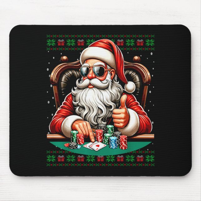 Ker Santa Ker Player Ugly Christmas Sweater  Mouse Mat (Front)