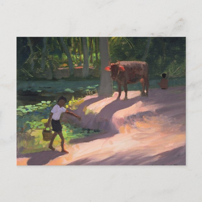 Kerala Backwaters India 1996 Postcard (Front)