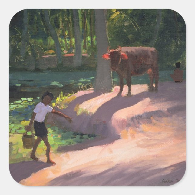 Kerala Backwaters India 1996 Square Sticker (Front)