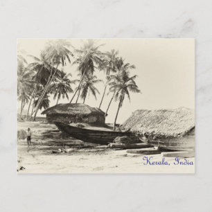Kerala fishing village postcard