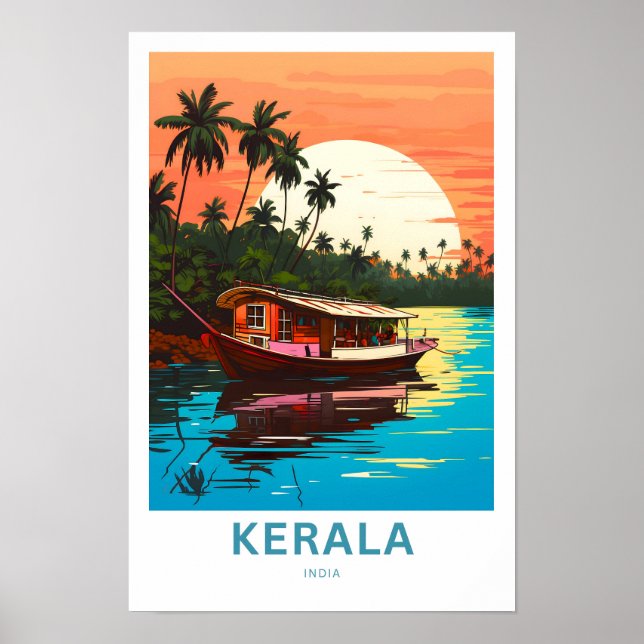 Kerala India Travel Print (Front)