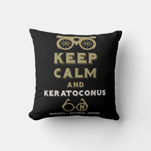Keratoconus Support And Awareness Cushion (Front)