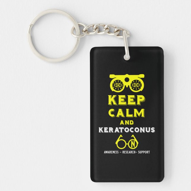 Keratoconus Support And Awareness Key Ring (Front)