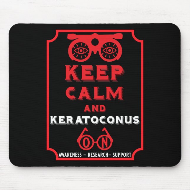 Keratoconus Support And Awareness Mouse Mat (Front)