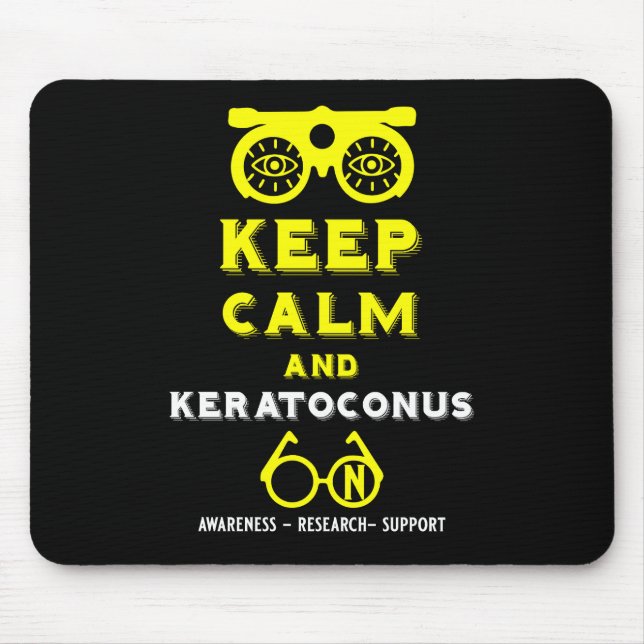 Keratoconus Support And Awareness Mouse Mat (Front)