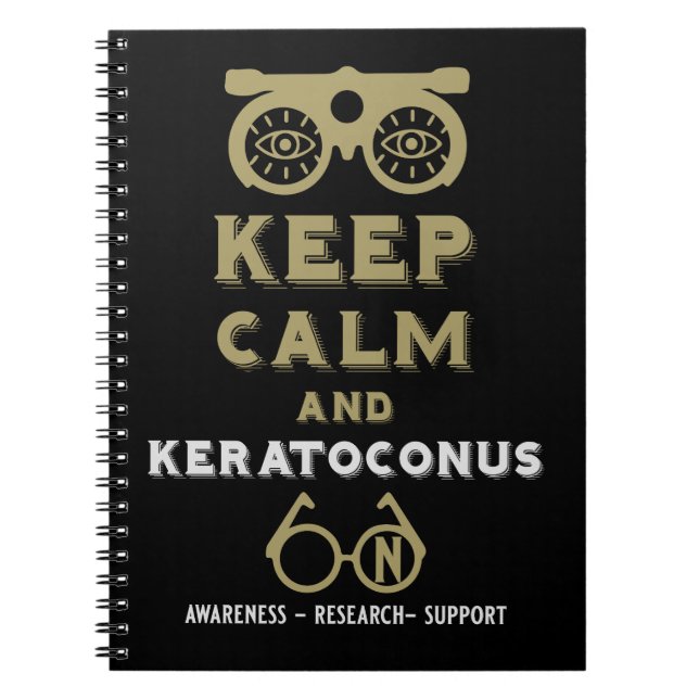 Keratoconus Support And Awareness Notebook (Front)